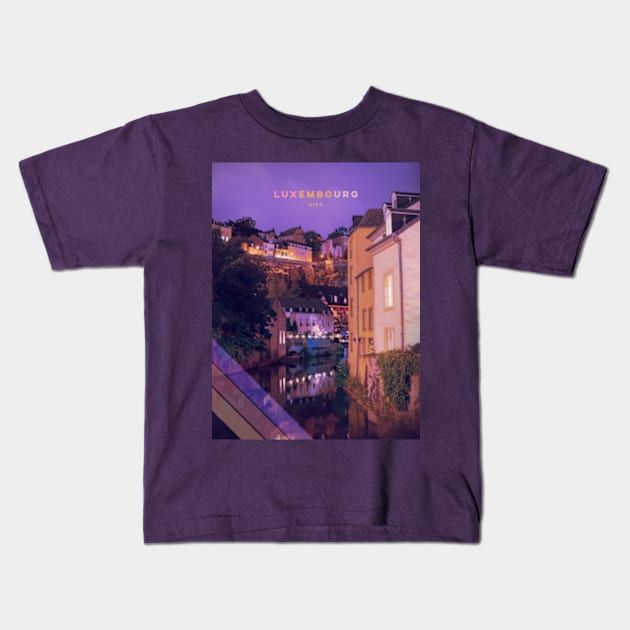 Luxembourg City Kids T-Shirt by deadright